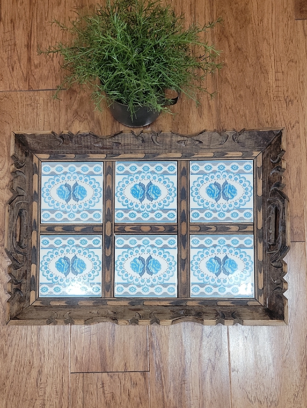 1970s Hand Crafted Tray From Mexico